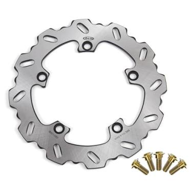 Imagem de Rotor de disco de freio traseiro Arashi com parafusos de montagem para Yamaha YZF R7 2022-2023, FZ07 2015-2022, MT07 2014-2022, MT07 SP 2018-2020, XSR700 ABS 2015-2022, XT700 0Z TENERE 2019-2022