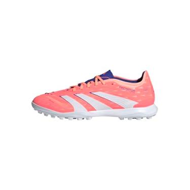 Imagem de adidas Tênis unissex Pro Turf, Coral sinal/branco/feixe laranja, 5.5 Women/4.5 Men