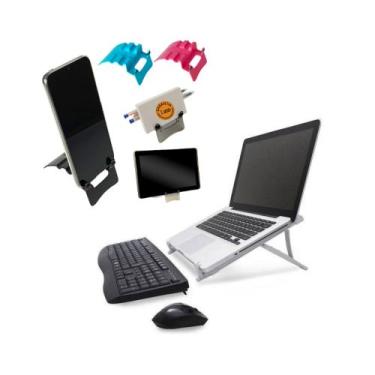 Imagem de Suporte Apoio Para Notebook Com 5 Regulagens e suporte de Celular Reli