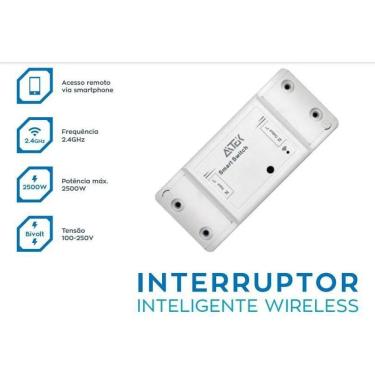 Imagem de Módulo Inteligente Wifi 1 Canal 10A App Tuya Alpha700 Aitek