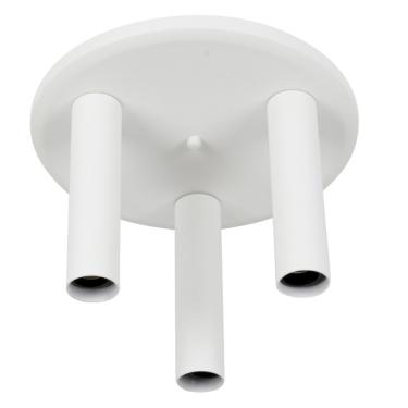 Imagem de PLAFON TUBULAR P/ 3 LAMPADAS BRANCO