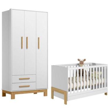 Imagem de Berço Americano 4300 Mini Cama Fantasia E Guarda Roupa Infantil Q Enca