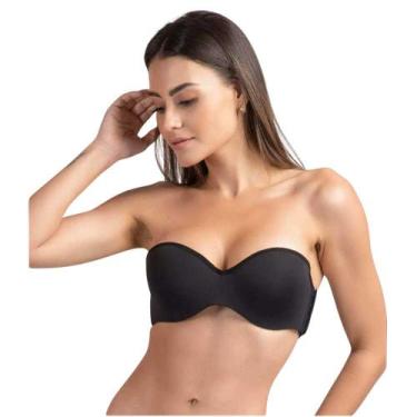 Imagem de Sutiã Bustiê Sem Alças Silicone Soft Compress Lucitex, PRETO, 44