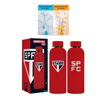 Imagem de Garrafa Térmica Emborrachado Grip 500Ml Água Quente Frio