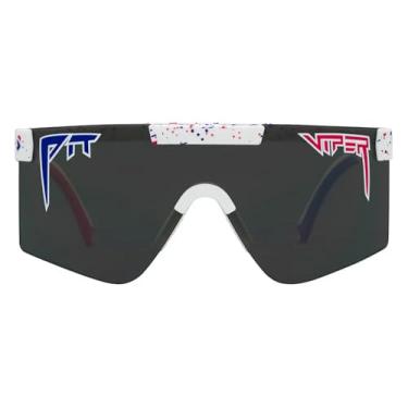 Imagem de Pit Viper Óculos de sol I The Original 2.0 I Wide Fit I Lente 100% UV, armação indestrutível I Turbo ajustável para ajuste perfeito I Bolsa de microfibra e alças de retenção I Smoke Lens, armação