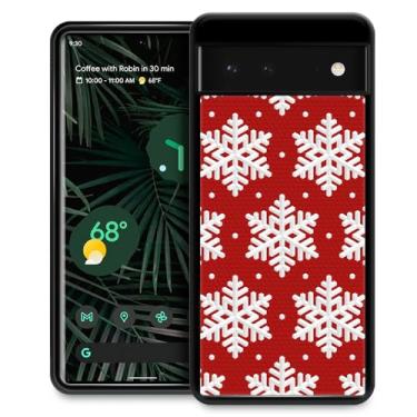 Imagem de DAIZAG Capa compatível com Google Pixel 8, capa protetora de Natal com design antiqueda de floco de neve à prova de arranhões para Google Pixel 8 (6,2 polegadas)