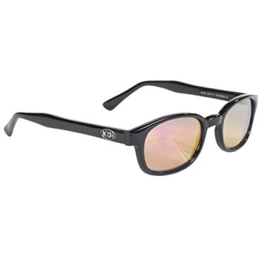 Imagem de Óculos de sol para motociclista original da Pacific Coast KD (armação preta/lente espelhada colorida clara)