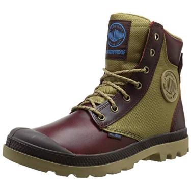 Imagem de Palladium Bota impermeável Boot Pampa Sport Cuff WPN, Mogno cáqui escuro, 8.5