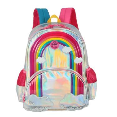 Imagem de Mochila Infantil Meninas Escolar Passeio Arco-iris Up4you-Unissex