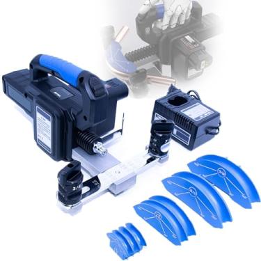 Imagem de Dobradeira EléTrica De Tubos De Cobre Com Matrizes De 1/4" A 7/8", Dobradeira Manual De Tubos De íOn De LíTio, MáQuina De Dobra RáPida De Tubos A 90°