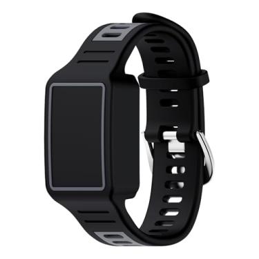 Imagem de FGERWZ Pulseira de silicone para Amazfit Helio Fitness Tracker, pulseira de substituição compatível com Amazfit Helio Fitness Tracker, acessórios de substituição macia e leve à prova de arranhões