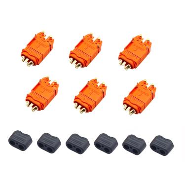 Imagem de Ulifebet 6 conjuntos XT60IPW macho e fêmea 2+1 conector conector pino plugue com invólucro de bainha para RC Lipo bateria carros veículos Ebike estação de energia portátil e painel solar
