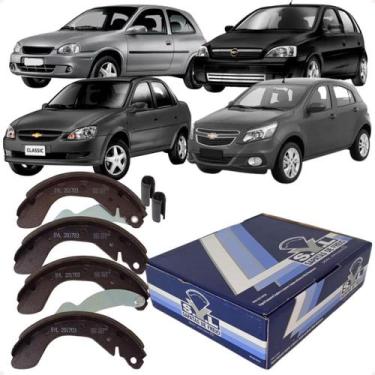 Imagem de Sapatas Lona Freio Traseiro Syl Agile Corsa