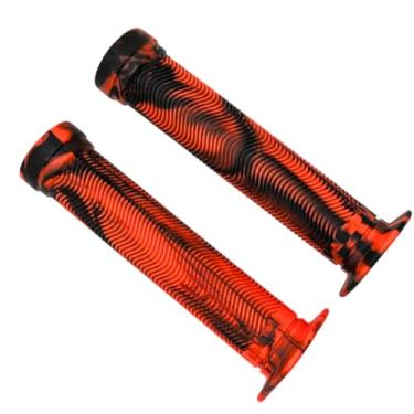 Imagem de Par De Manoplas Punho Luva Gios 150mm Bicicleta Bike Bmx Freeride Mtb Mesclado Cores (Laranja/Preto)