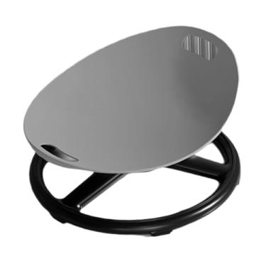 Imagem de IEUDNS Cadeira giratória infantil com assento giratório, brinquedo sensorial para uso interno e externo, antiderrapante, ideal para meninos e meninas, Cinza