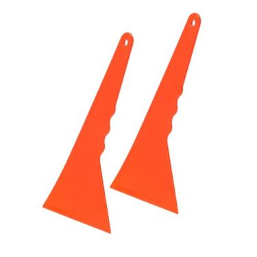 Imagem de VekAuto 2 peças de rodo de carro para filme laranja 22,5 cm l ferramenta raspadora multifuncional para lavar, limpar papel de parede de vidro