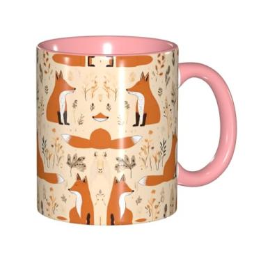 Imagem de Zeraoke Cute Squirrels Print Canecas de café criativas, personalizadas, presente para família, tamanho de 325 ml, unissex