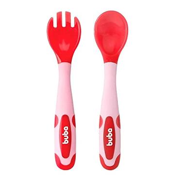 Imagem de Buba Kit Talher Flexivel E Termossensivel Rosa