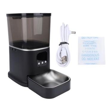 Imagem de ASHATA Alimentador Automático para Gatos, Aço Inoxidável, Wi-fi, Dispensador de Comida para Gatos, 6l, Alimentador Automático para Animais de Estimação Com Controle Inteligente por Aplicativo,