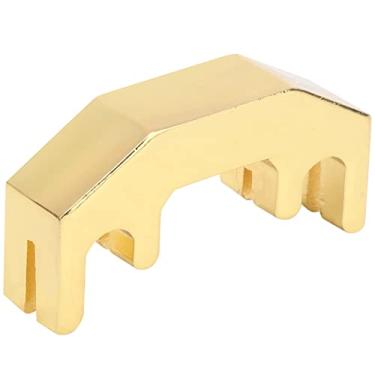 Imagem de Generic Silenciador de Violino Instrumento Auxiliar de Corda de Liga de Alumínio Ultra Mudo para Violino 1/2 3/4 4/, Mudo Portátil de Redução de Som Cromado para Iniciantes (Ouro)