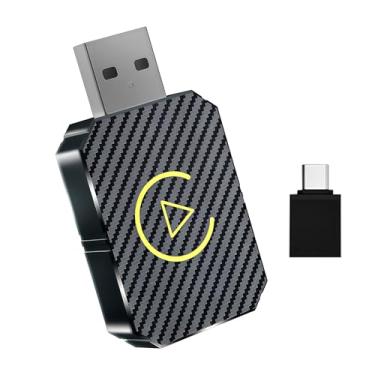 Imagem de Adaptador CarPlay Android Auto e WiFi USB 2 em 1, Plug and Play Sem Fio, para Carro 2016+