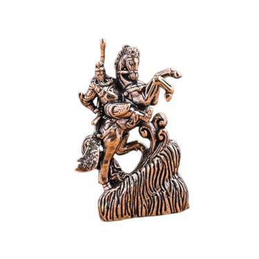 Imagem de BLWOTMOR Escultura em Miniatura de Cavalo em Latão, Peça Decorativa Criativa com Estilo Retrô, Ideal para Colecionadores, Perfeita para Decorar Prateleiras de, Style C