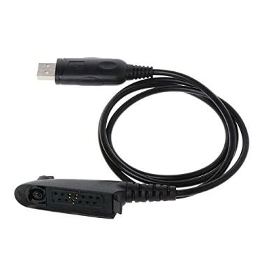 Imagem de ZEZEFUFU Cabo de programação de interface de porta USB, acessórios de substituição para rádio walkie talkie Motorola GP340 GP380 GP328 HT1250