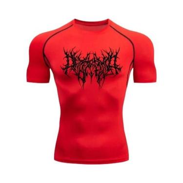 Imagem de Camiseta De Compressão Masculina De Secagem Rápida Para Fitness E Corr