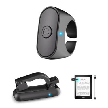 Imagem de MAIRAN Controle remoto Page Turner para Kindle Paperwhite Oasis Kobo, anel de virar página para Kindle, botão de virar página Kindle projetado para Kindle iPhone, iPad, tablets Android E-Readers