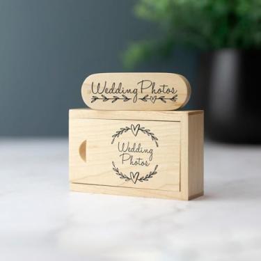 Imagem de Flash drive de madeira giratório personalizado, pen drive de madeira personalizado, logotipo personalizado em massa para lembrancinhas de casamento, presentes corporativos, promoções de eventos, com