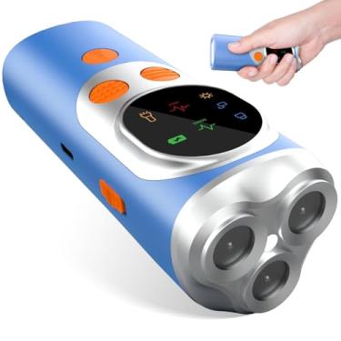 Imagem de dessports Dispositivo antilatido para cães - Dissuasor de latido ultrassônico azul para treinamento - Escudo de latido de alcance de 1,5 m para impedir o mau comportamento