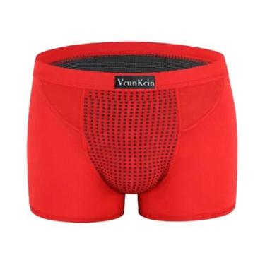 Imagem de Boxers De Algodão Grande a Extra Grande Para Homens, Roupa Íntima Sexy