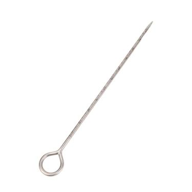 Imagem de Zyyini Haste de Sonda de de Aço Inoxidável de 14 Polegadas para Amostragem Precisa de, para Entusiastas de Jardinagem, Fácil de Usar (Alça circular)