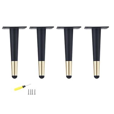 Imagem de TRGCJGH Pernas de Móveis Pernas de Mesa de Café Pernas de Mesa de Sofá Pernas de Substituição de Sofá Perfeito para Sofá Sofá Cama Mesa de Centro Pacote de 4, A-3,9 polegadas