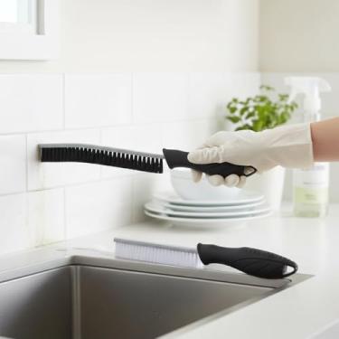 Imagem de Escova de limpeza – Escova de limpeza de argamassa, suprimentos de limpeza de casa, ferramentas de limpeza de lacunas, essenciais para casa, presentes para mulheres e homens, escova de limpeza de