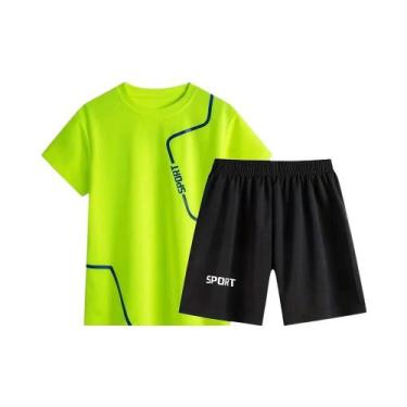 Imagem de Conjunto De Roupas Esportivas De Verão Para Meninos E Meninas, Camiset