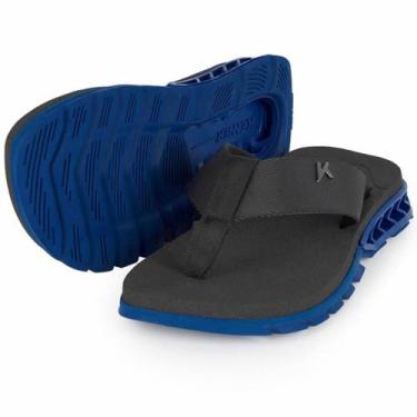 Imagem de Chinelo Kenner Rakka U1 Masculino - Preto e Azul, 39