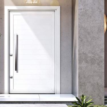 Imagem de Guarnição de Alumínio para Porta Pivotante Lucasa Eccellente 232cmx145cm Branco