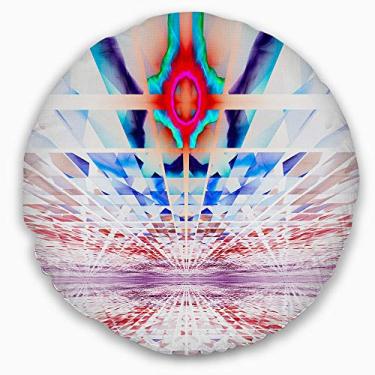 Imagem de Design Cosmic Horizons Apocalypse Sala de estar redonda, sofá, almofada de alta qualidade + capa de almofada impressa em ambos os lados 40 cm