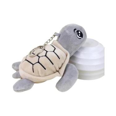 Imagem de Brinquedo De Pelúcia De Tartaruga Macia Para Crianças, Chaveiro De Ani