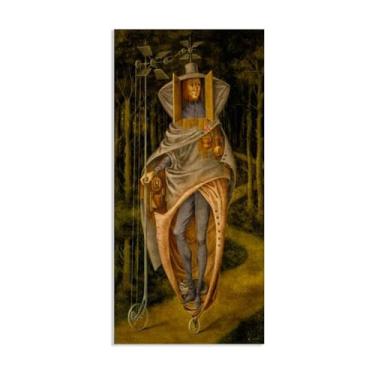Imagem de Zeichn8u Remedios Varo Paintings Vagabond Remedios Varo Pôster de parede Surrealismo Arte em tela para sala de estar escritório decoração de parede presente pronto para pendurar Pôster de 100 x 50 cm