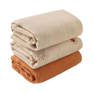 Imagem de Cobertor De Algodão De Seis Camadas Para Bebê Recém-Nascido, Conjunto 