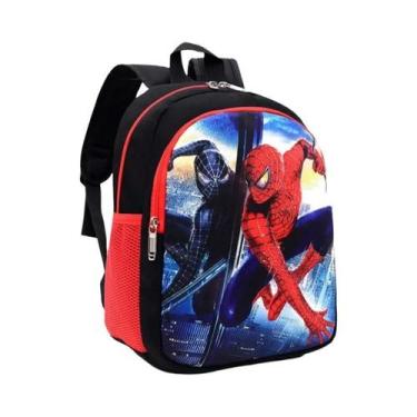 Imagem de Mochila De Desenho Animado De Dupla Camada Do Homem-Aranha Para Menino