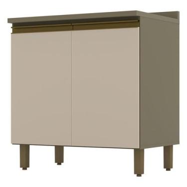 Imagem de Balcão de Cozinha Connect 2 Portas 60 cm Duna Cristal  Henn