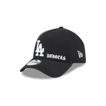 Imagem de BONE NEW ERA 9FORTY A-FRAME SNAPBACK LOS ANGELES DODGERS MLB PRETO-Masculino