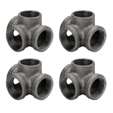 Imagem de Conexões de tubulação com saída lateral de 4 vias Tee Home Expert, pac