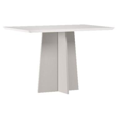 Imagem de Mesa de Jantar Anitta 120x80 cm com Vidro Off White  New Ceval