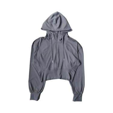 Imagem de Jaqueta Esportiva Feminina Com Capuz De Secagem Rápida, Manga Longa, P