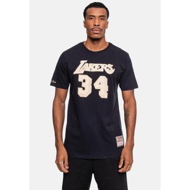 Imagem de Camiseta Mitchell & Ness Los Angeles Lakers Shaquille O'Neal Masculino-Masculino