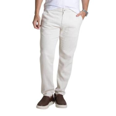 Imagem de Calça Linho Sawary Slim - 278433 - 44, Bege, 44